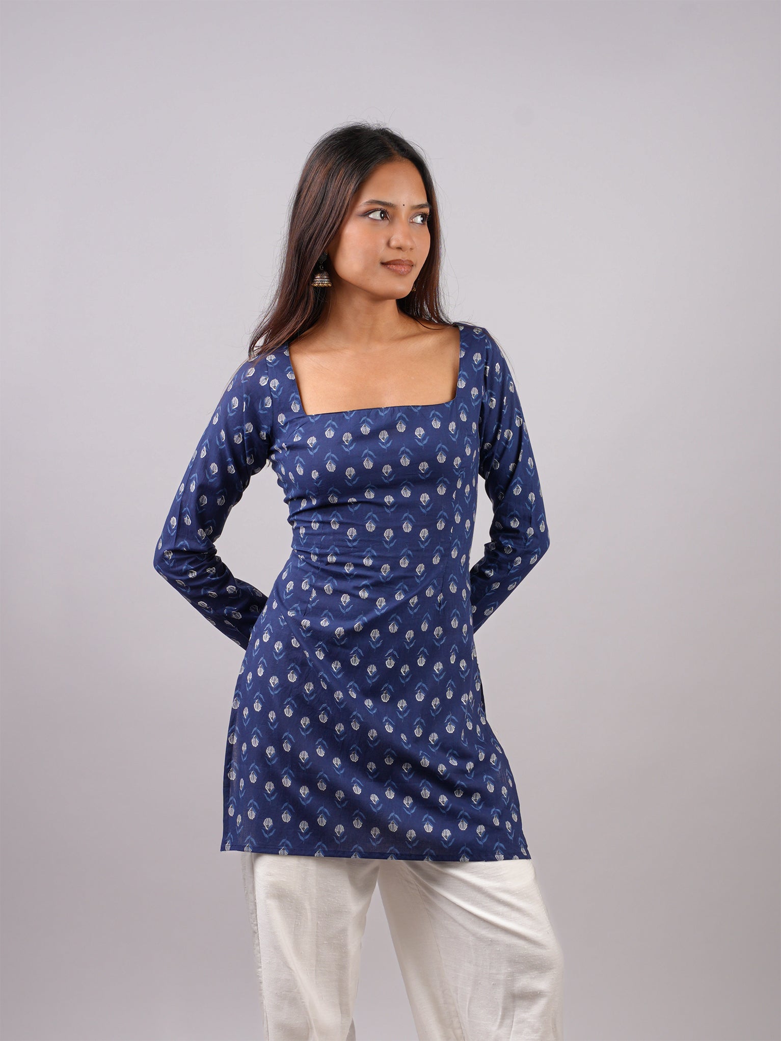 Nia Sleeved Corset Kurti NISHORAMA