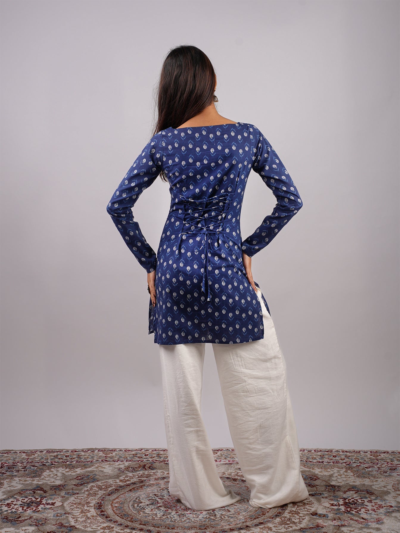 Nia Sleeved Corset Kurti NISHORAMA