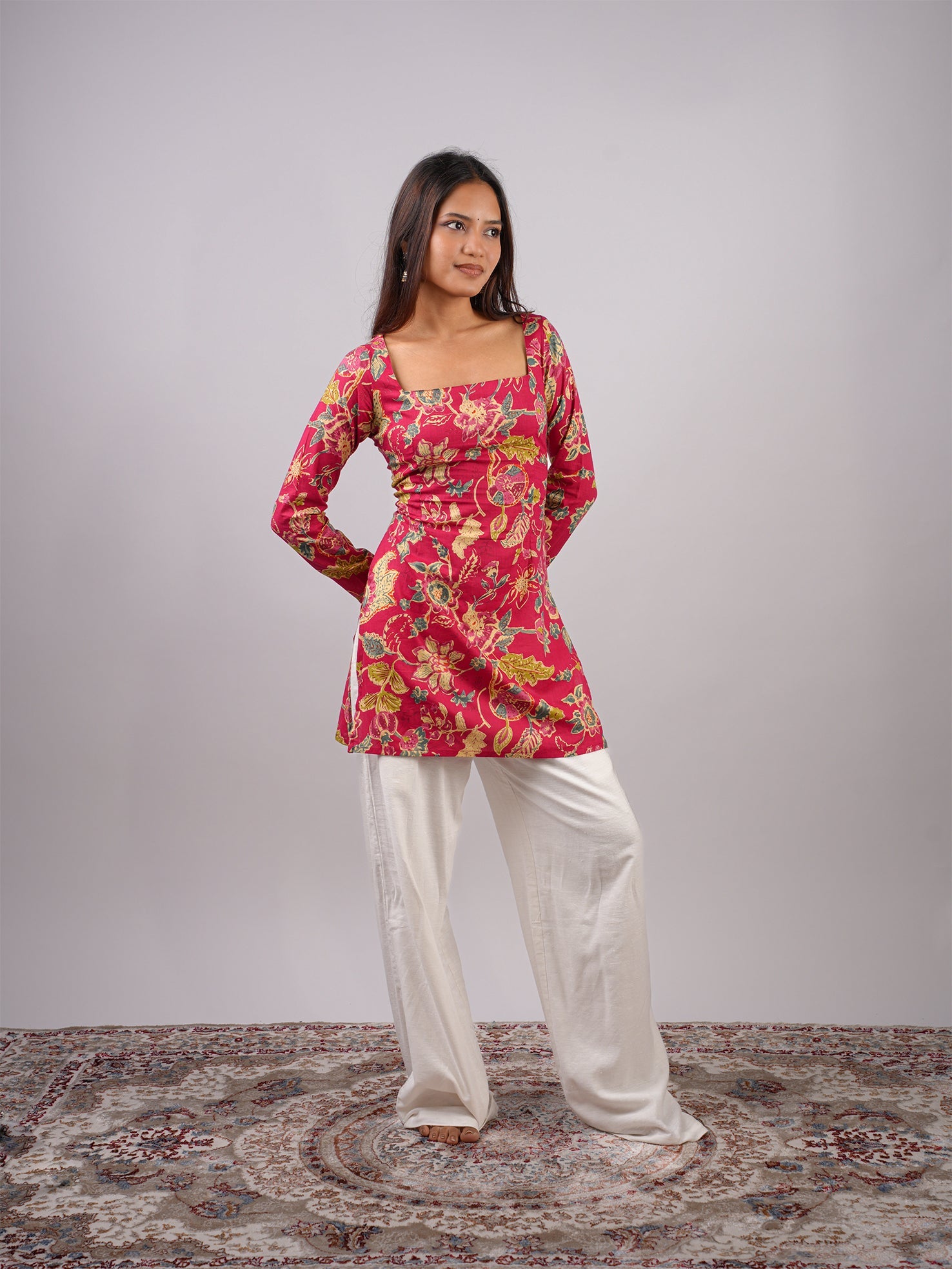 Mohini Sleeved Corset Kurti NISHORAMA