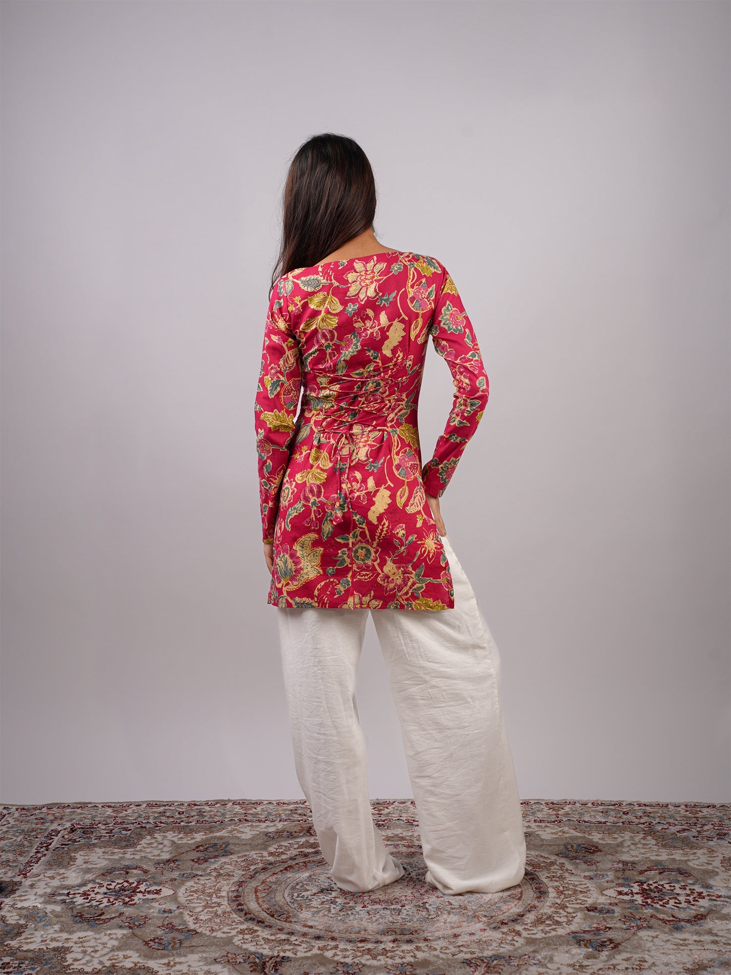 Mohini Sleeved Corset Kurti NISHORAMA