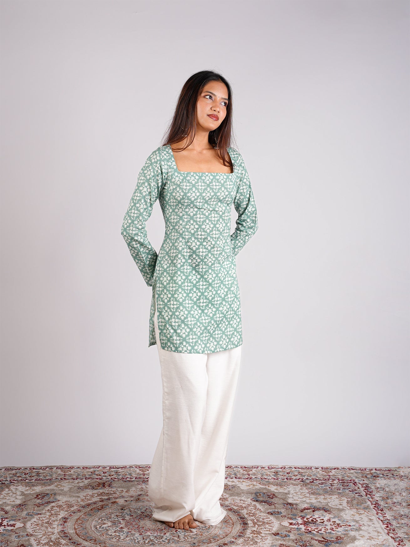 Chaya Sleeved Corset Kurti NISHORAMA
