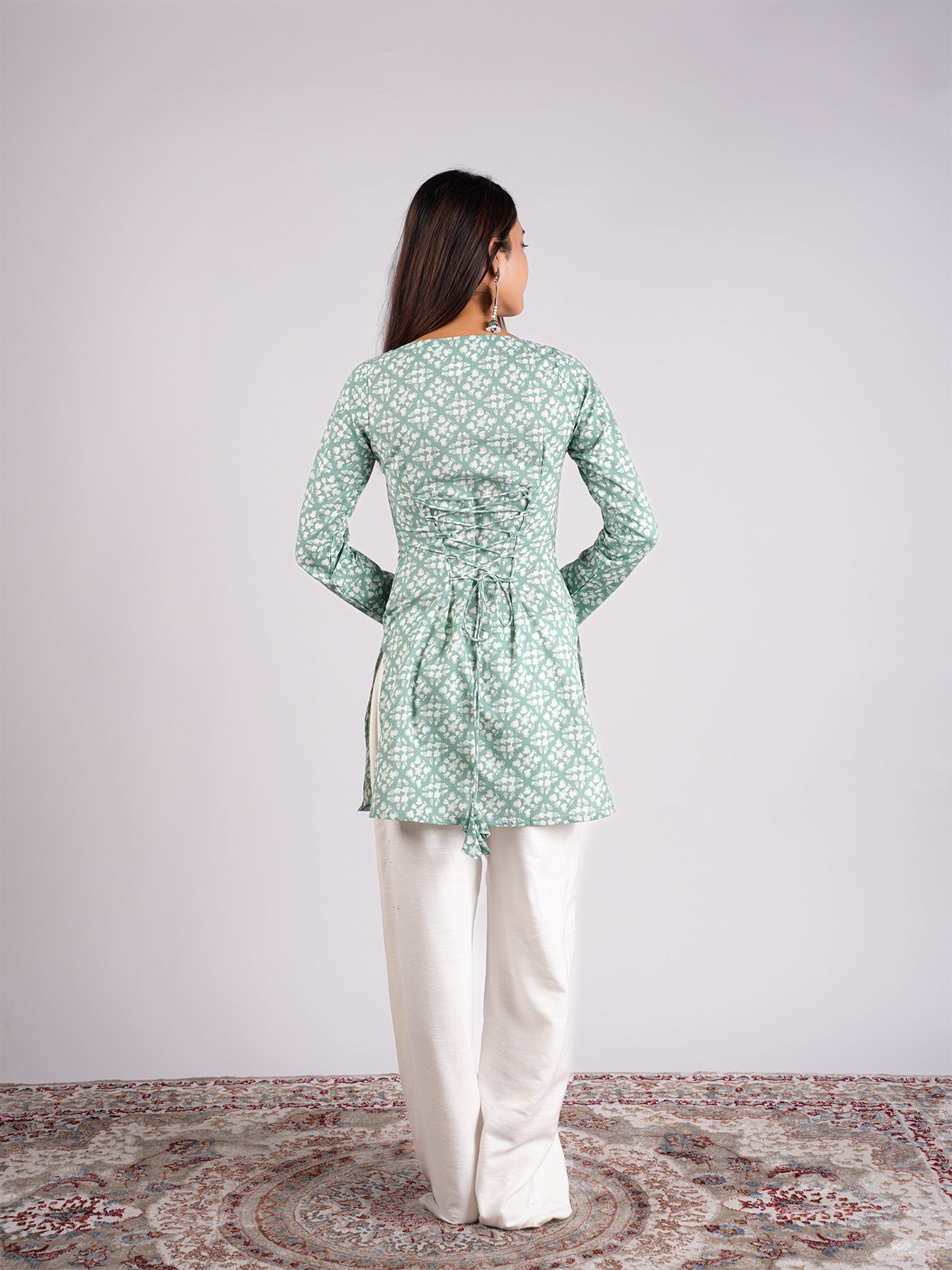 Chaya Sleeved Corset Kurti NISHORAMA