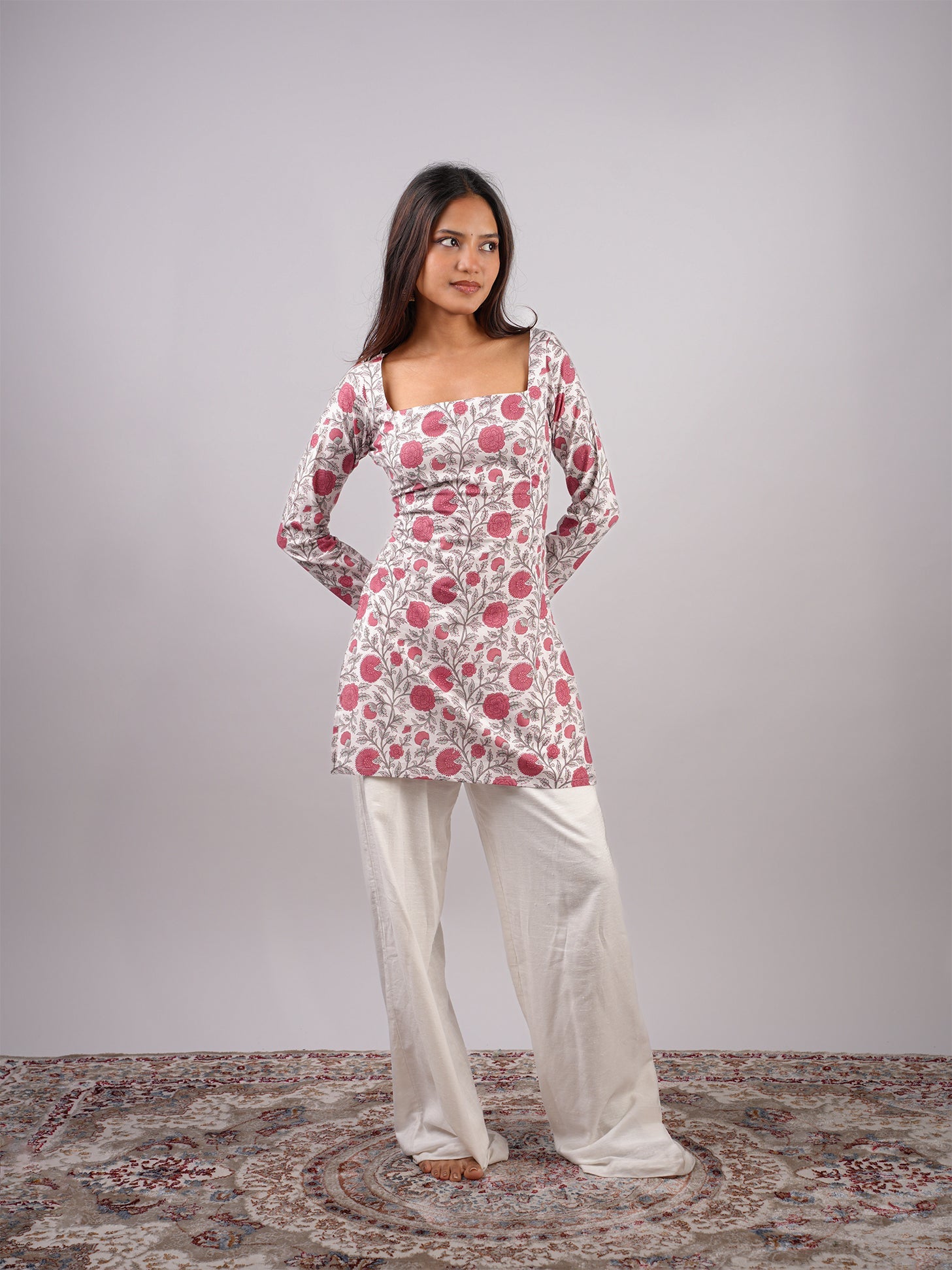 Kusum Sleeved Corset Kurti NISHORAMA