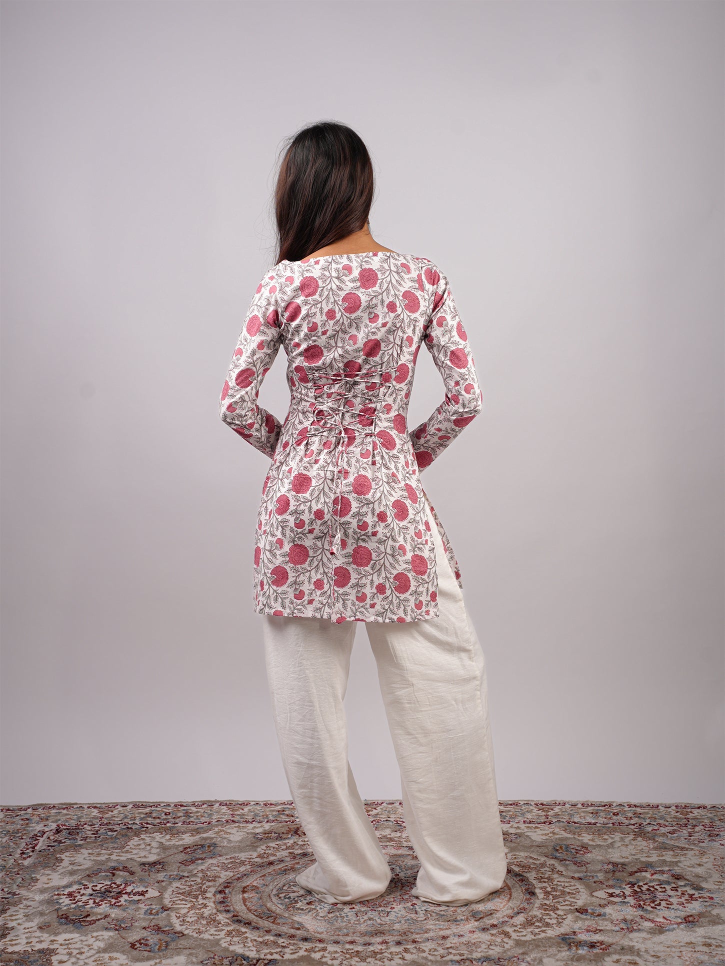 Kusum Sleeved Corset Kurti NISHORAMA