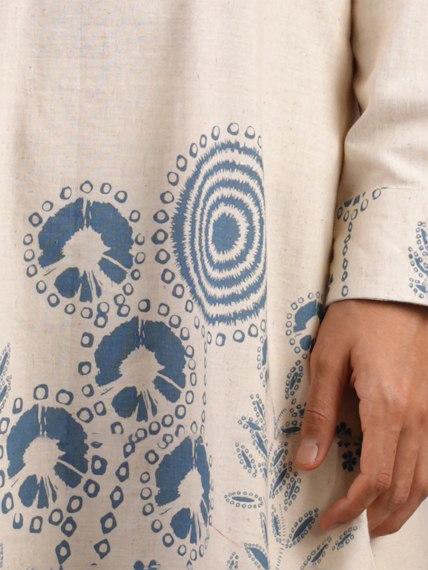 Sur Inverted Sleeves Long Kurta NISHORAMA