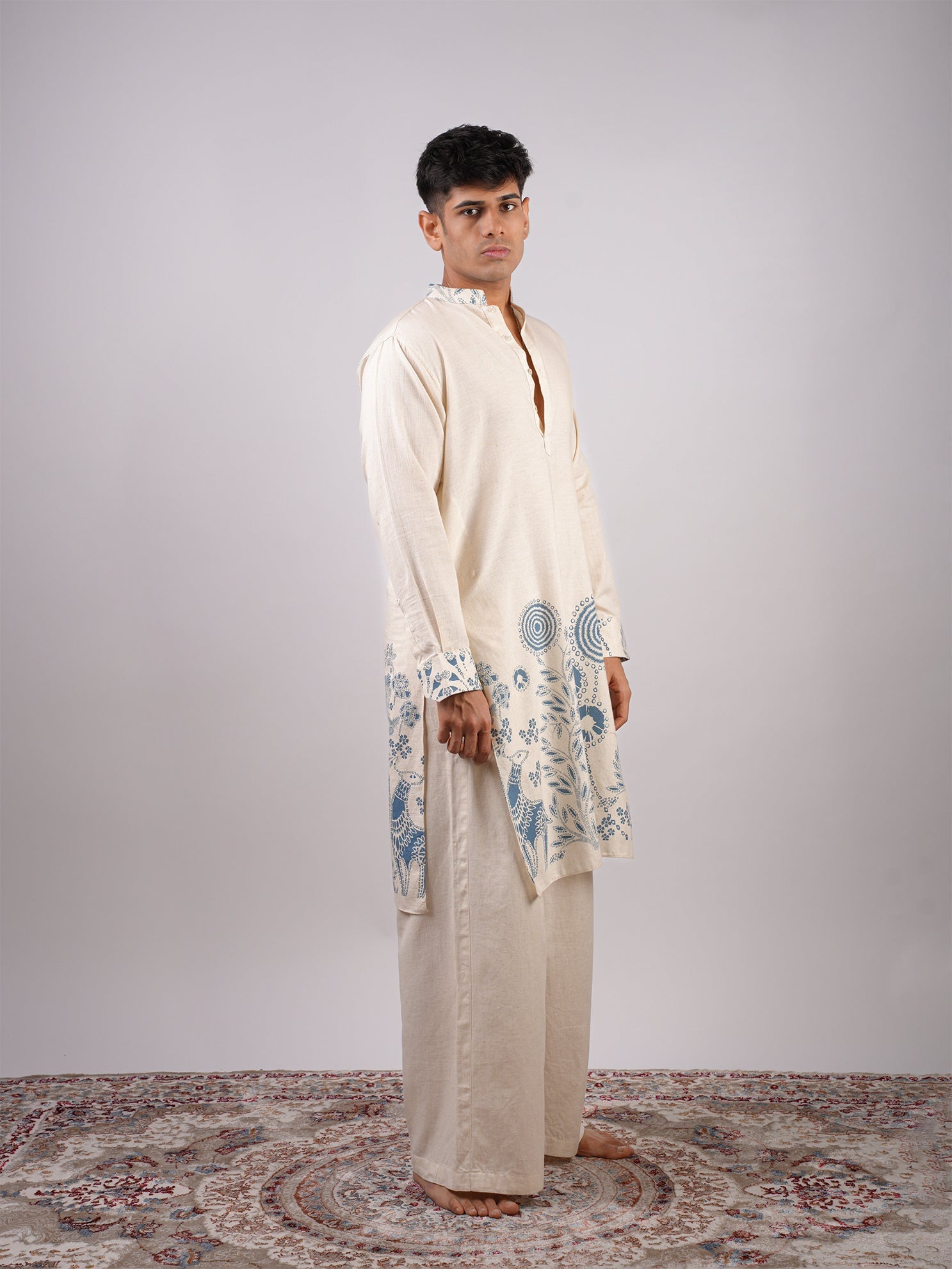 Sur Inverted Sleeves Long Kurta NISHORAMA