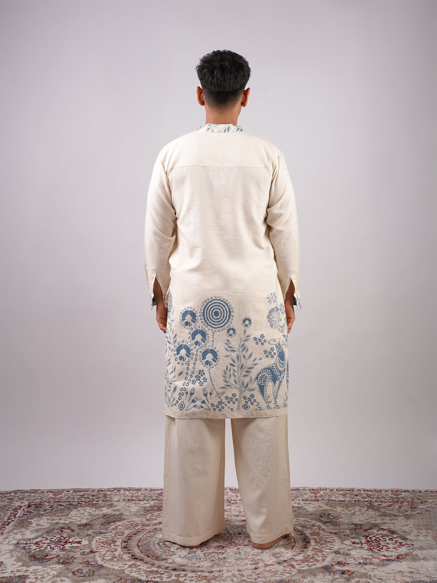Sur Inverted Sleeves Long Kurta NISHORAMA