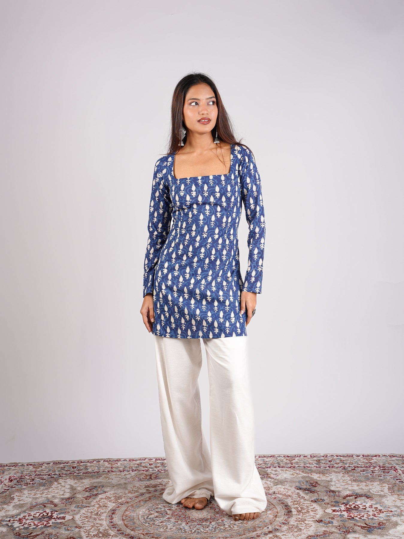 Shikha Sleeved Corset Kurti NISHORAMA
