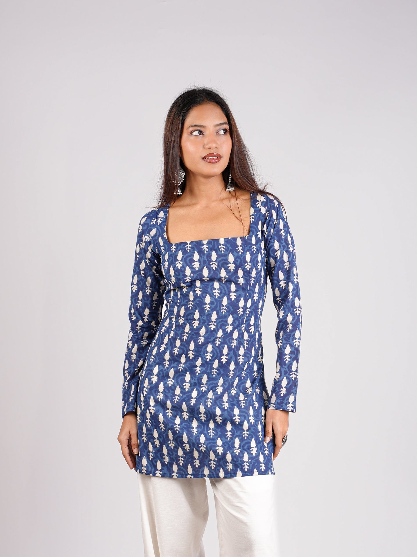 Shikha Sleeved Corset Kurti NISHORAMA