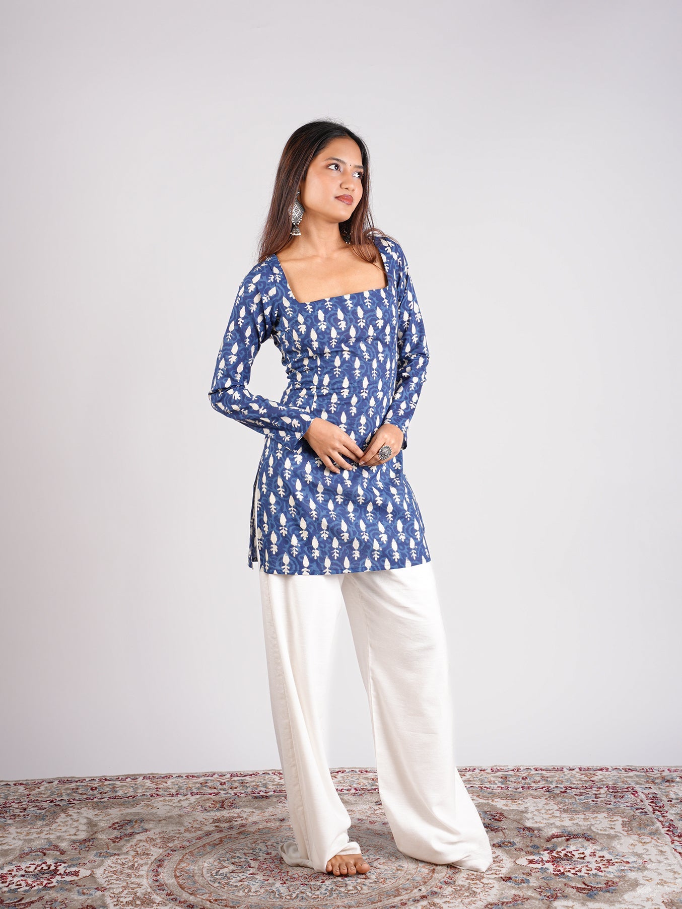 Shikha Sleeved Corset Kurti NISHORAMA
