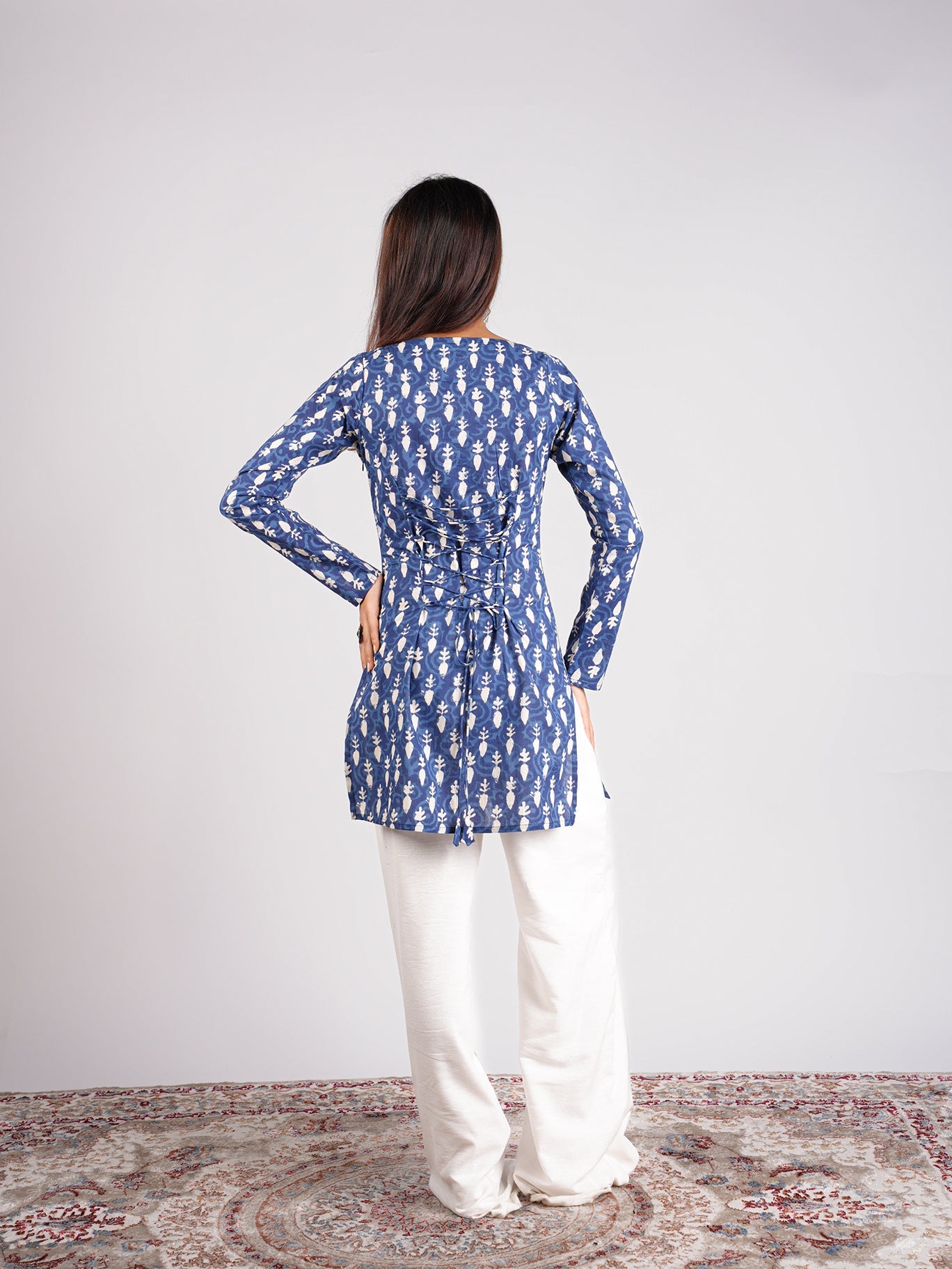Shikha Sleeved Corset Kurti NISHORAMA