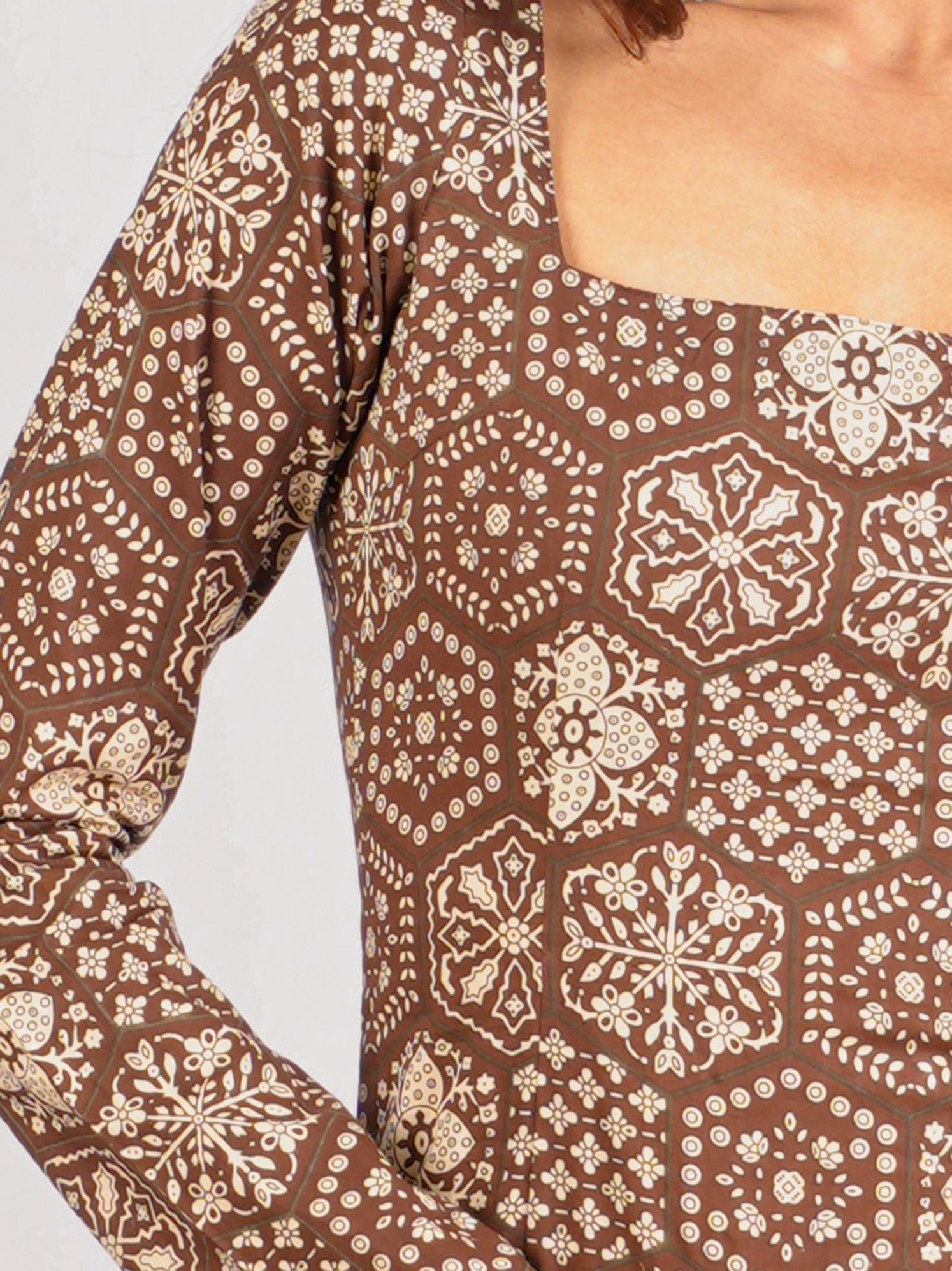 Heena Sleeved Corset Kurti NISHORAMA
