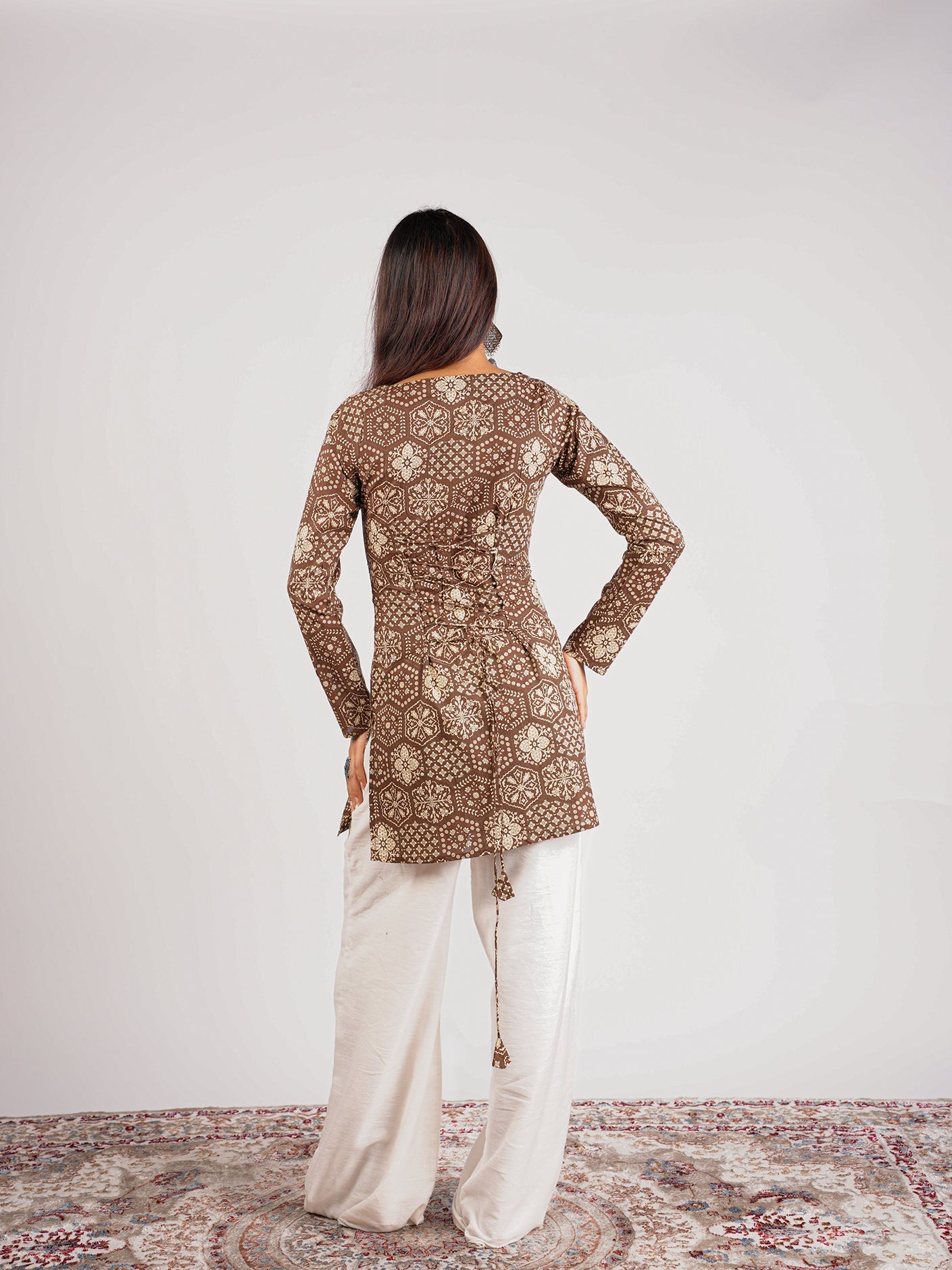 Heena Sleeved Corset Kurti NISHORAMA