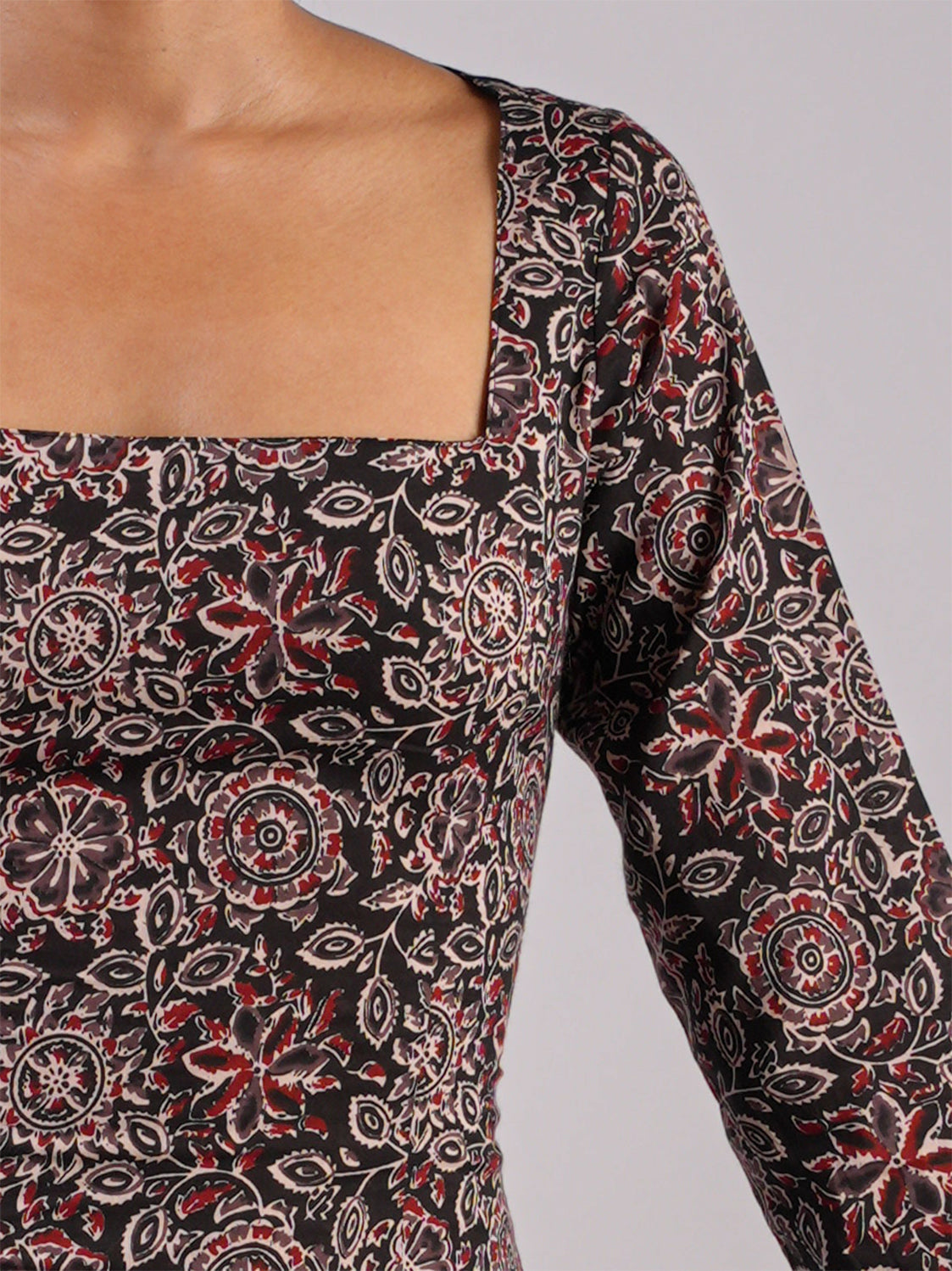 Riva Sleeved Corset Kurti NISHORAMA