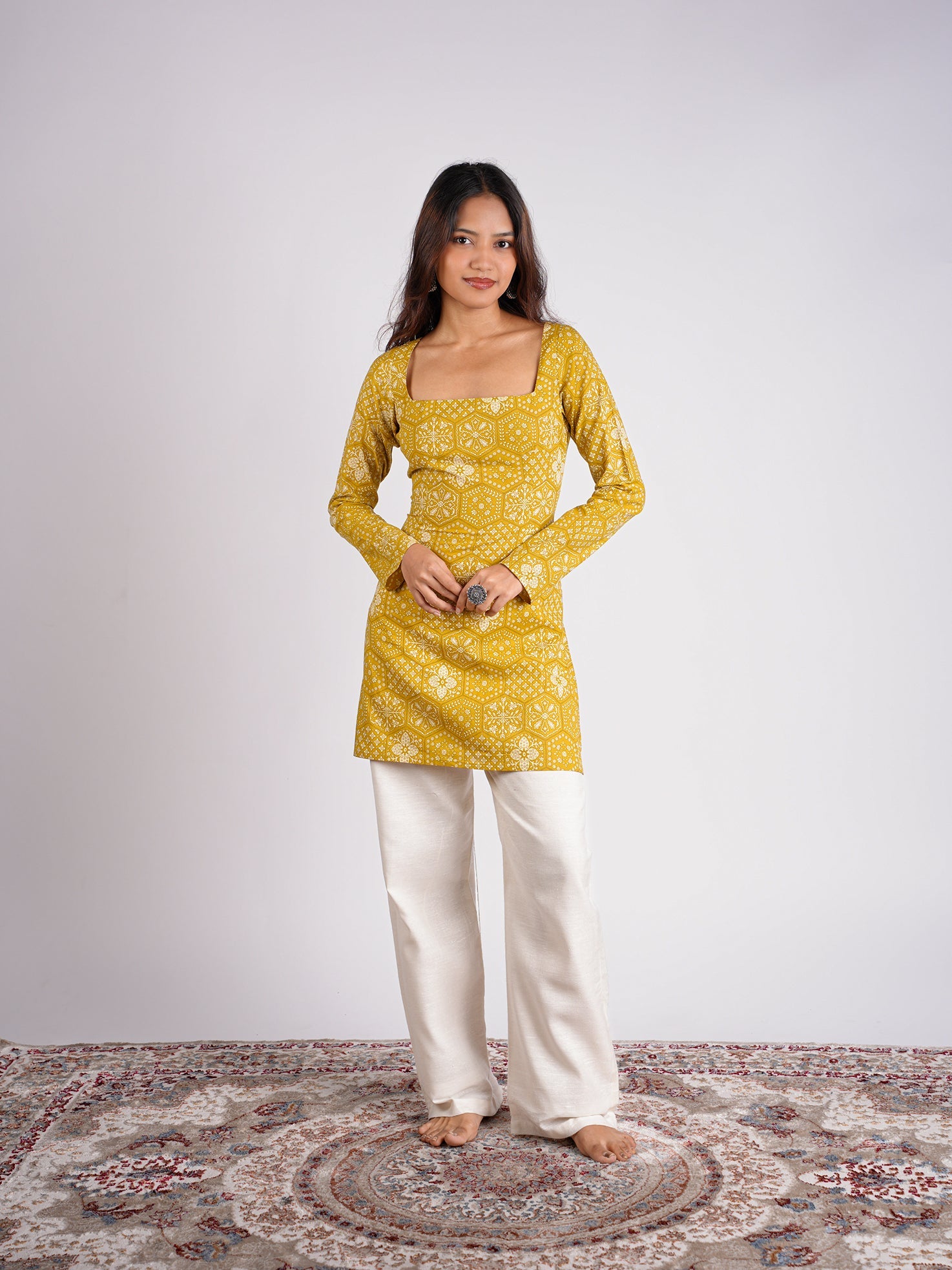 Mishti Sleeved Corset Kurti NISHORAMA