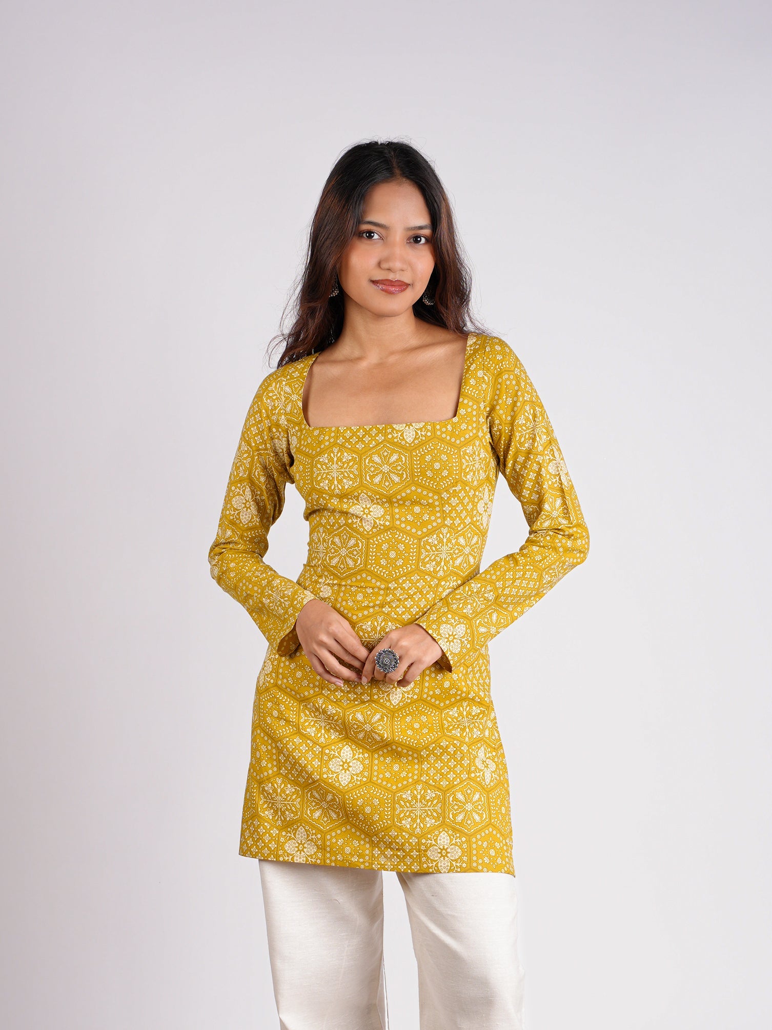 Mishti Sleeved Corset Kurti NISHORAMA