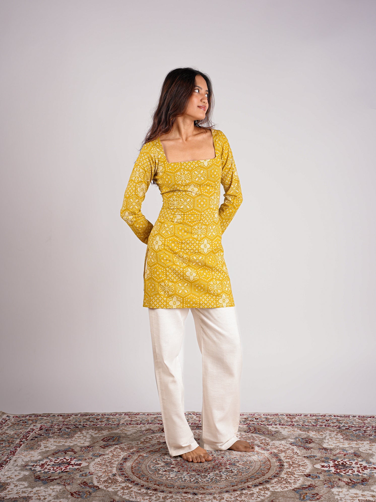 Mishti Sleeved Corset Kurti NISHORAMA