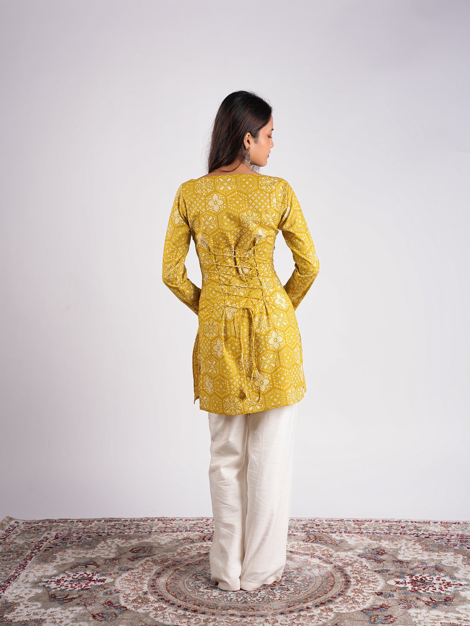 Mishti Sleeved Corset Kurti NISHORAMA