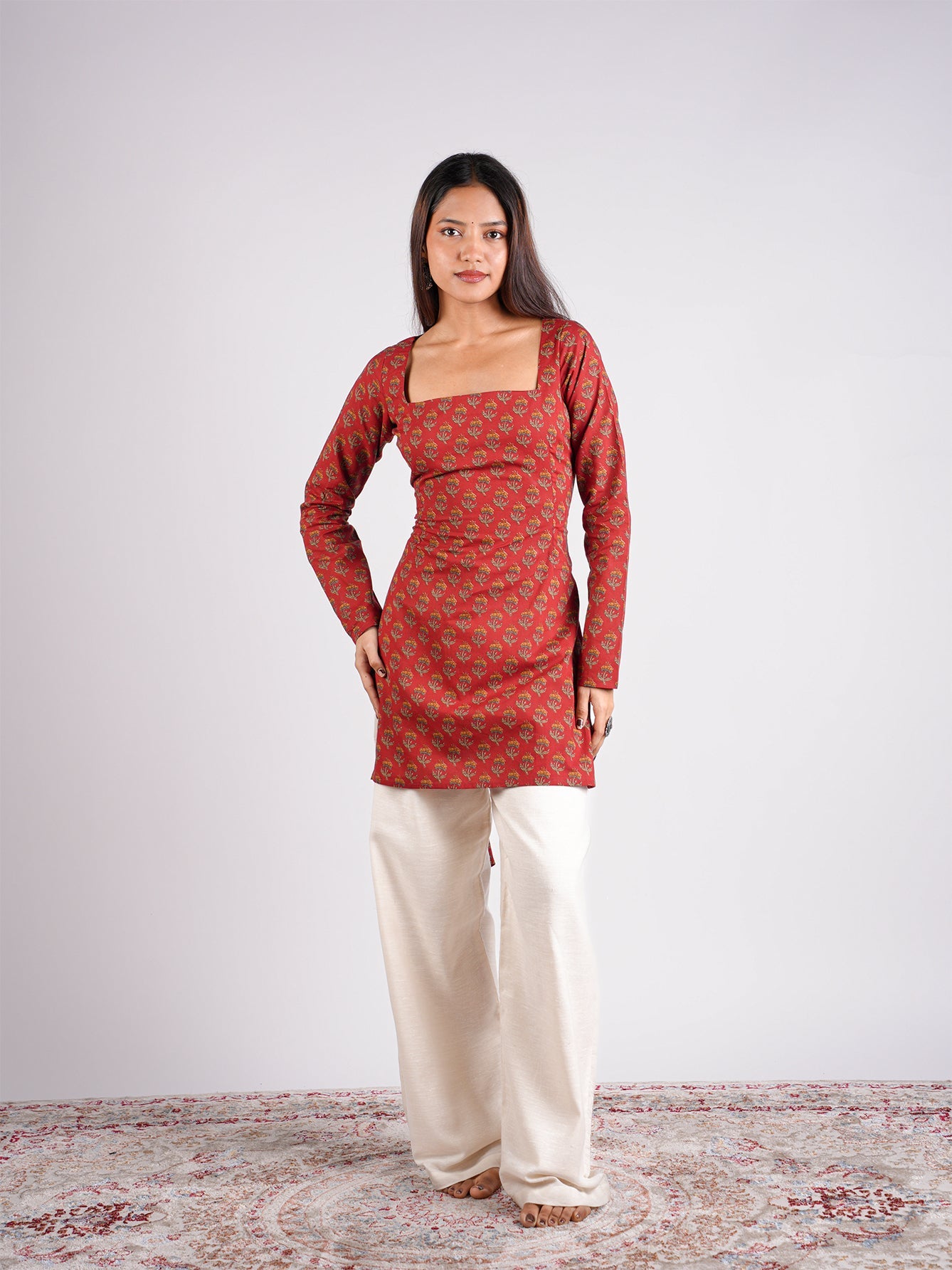 Ishara Sleeved Corset Kurti NISHORAMA