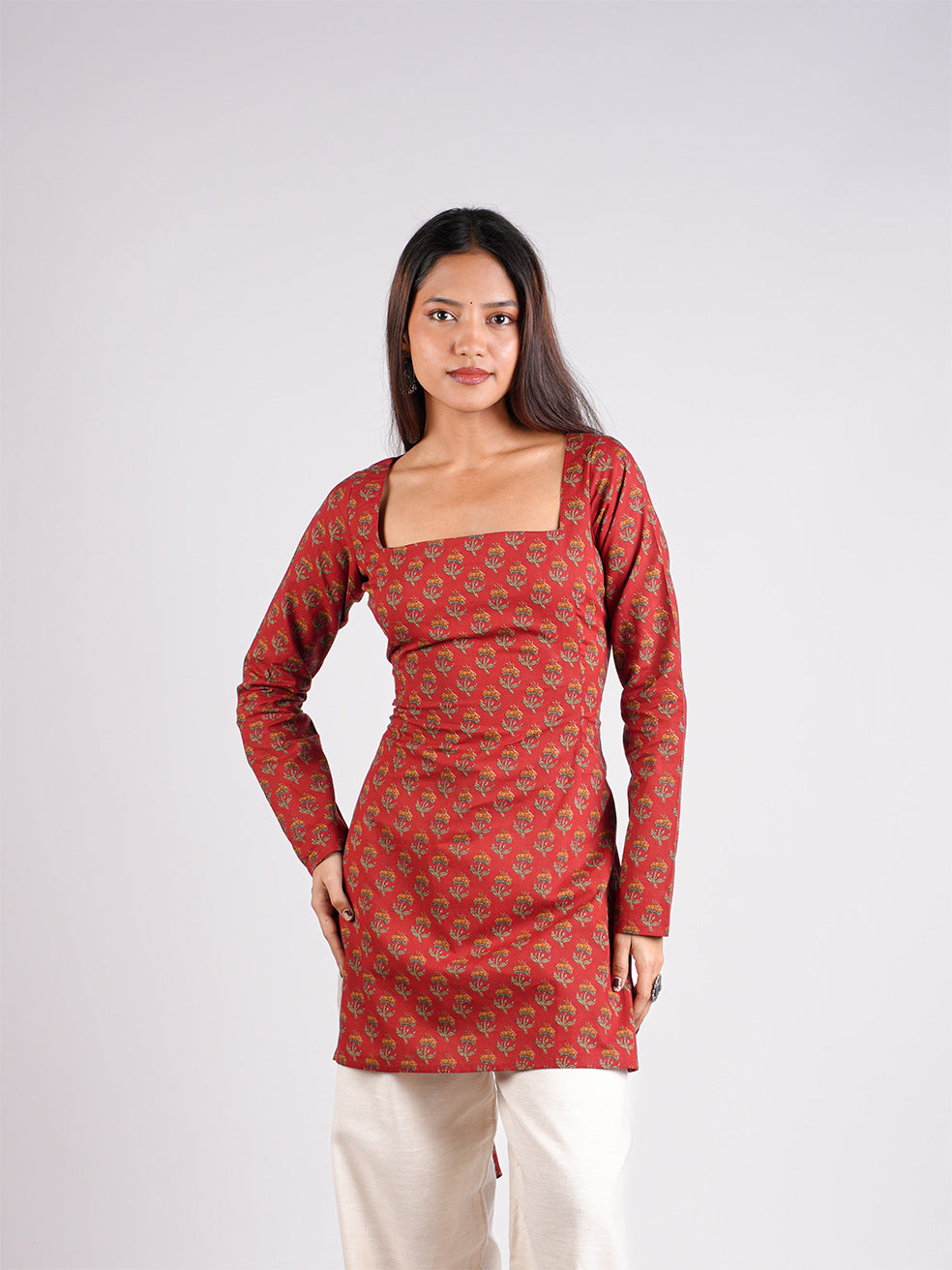 Ishara Sleeved Corset Kurti NISHORAMA
