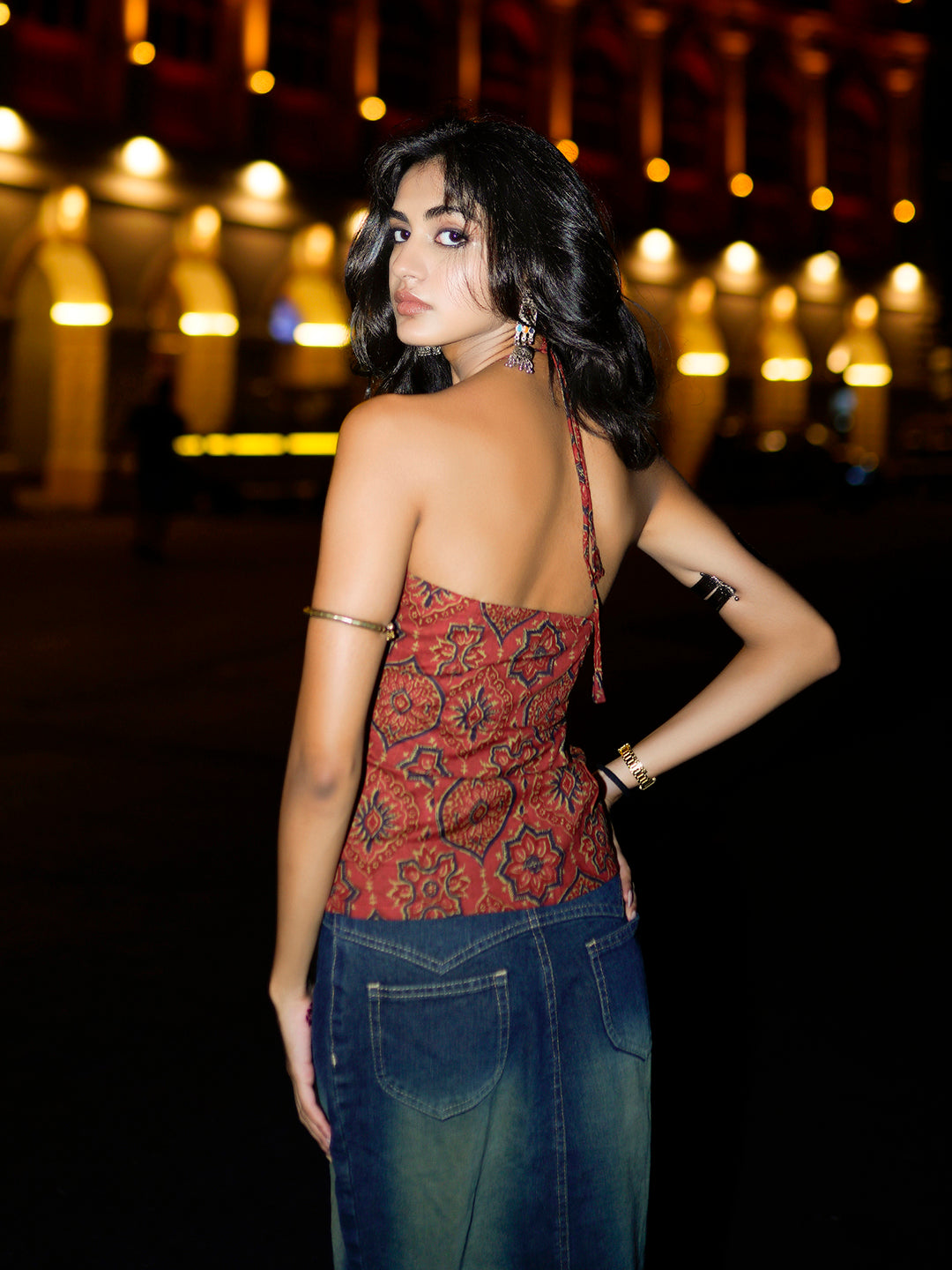 Araha halter neck top NISHORAMA