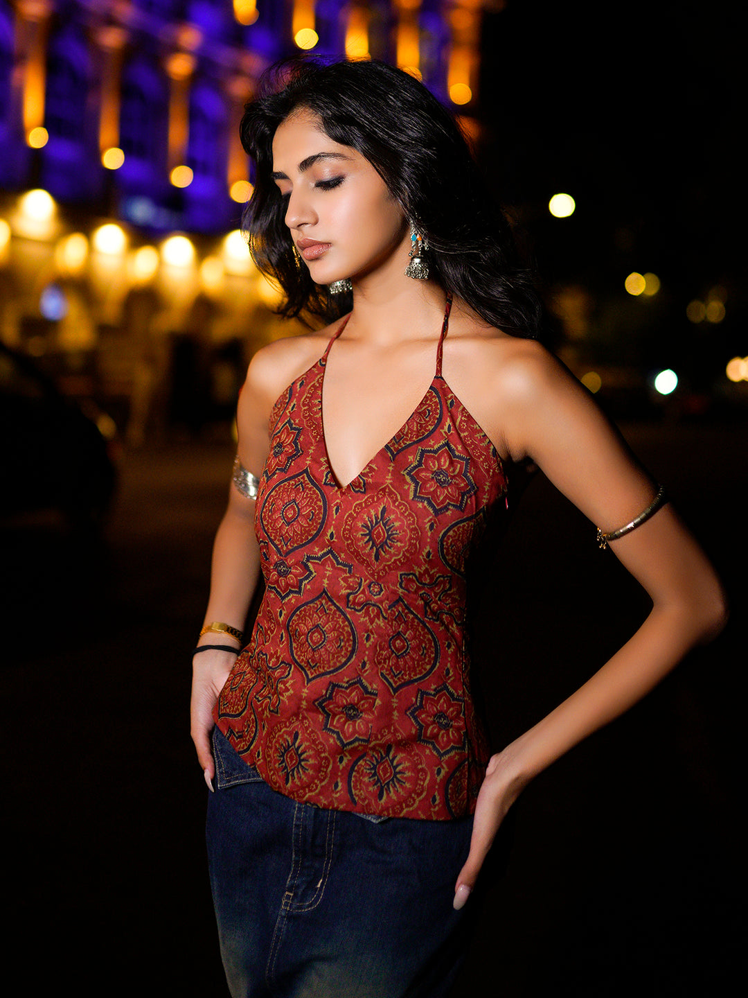 Araha halter neck top NISHORAMA