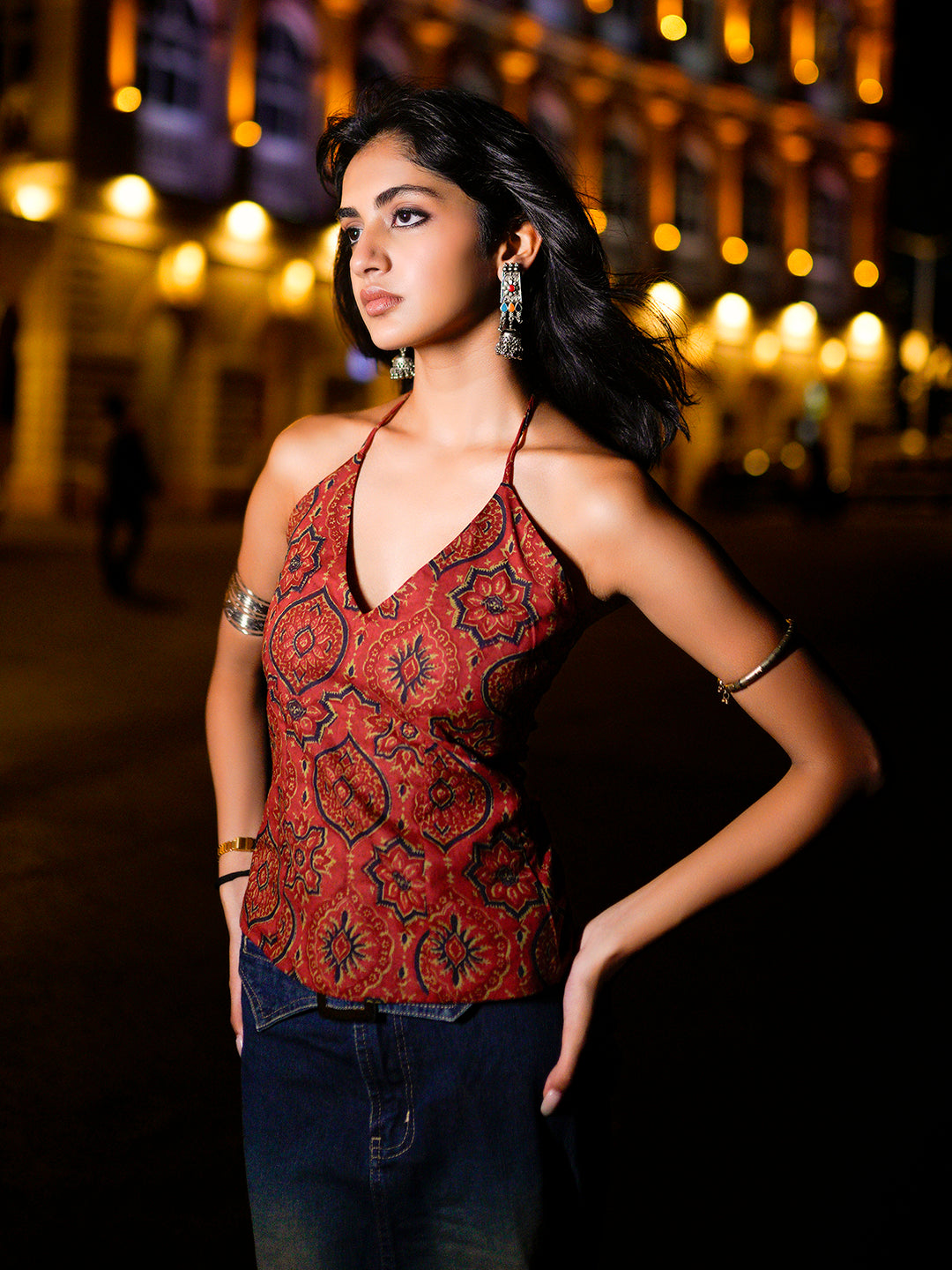 Araha halter neck top NISHORAMA