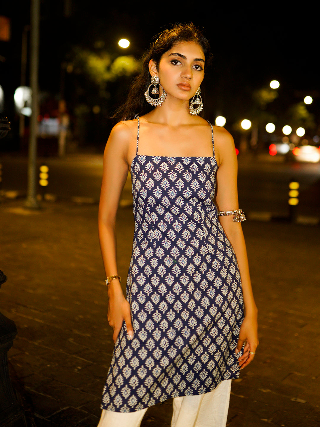 Nihaala noodle strap corset kurti. NISHORAMA
