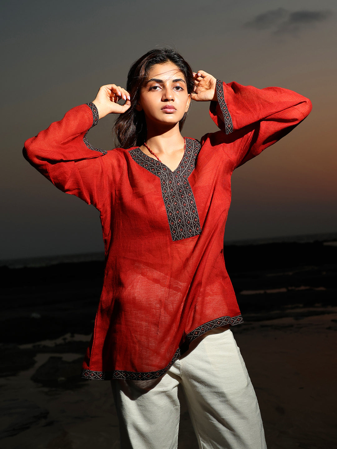 Shrishti mul cover up - kurti NISHORAMA