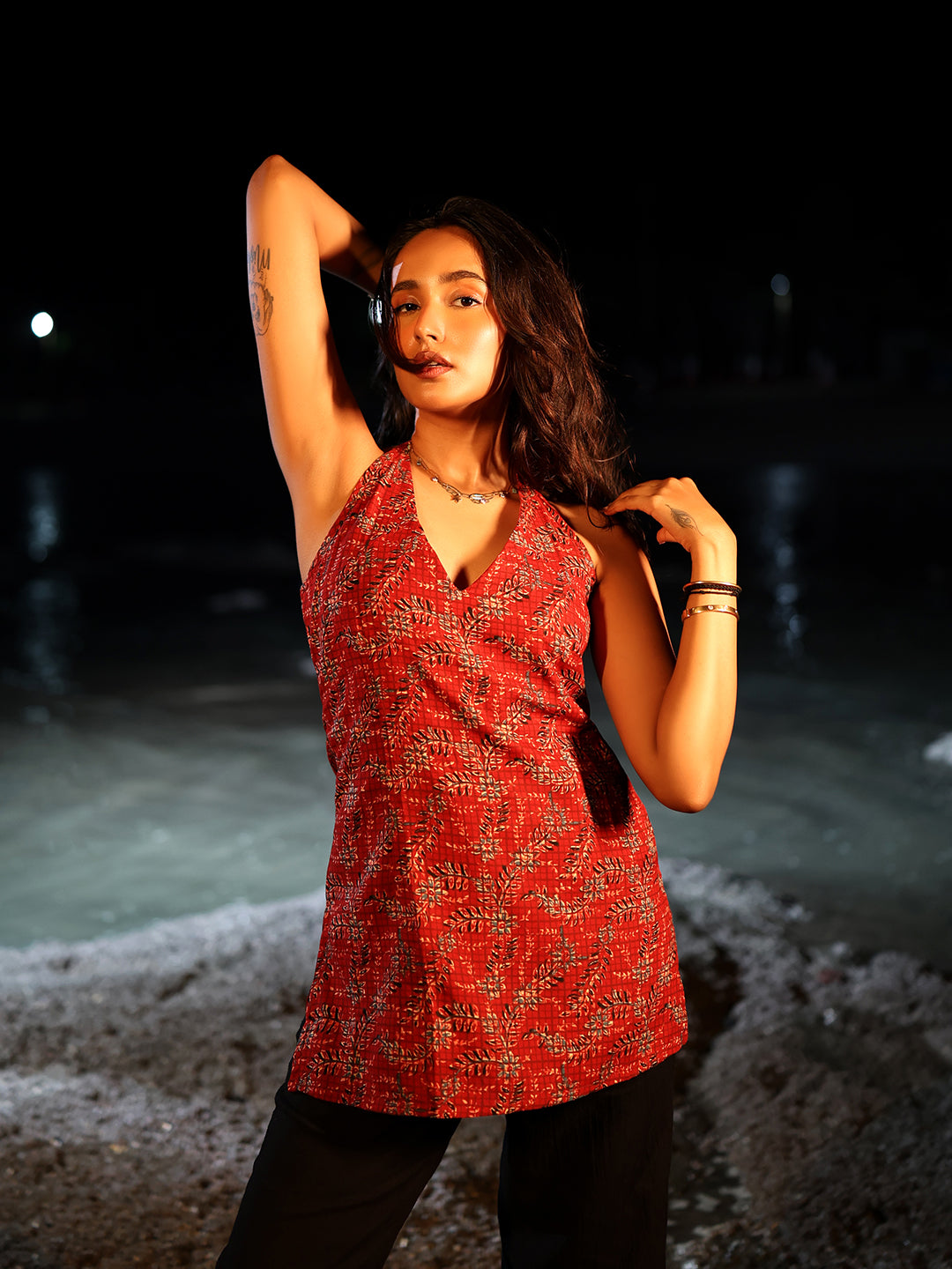 Khawaab Halterneck Corset Kurti NISHORAMA