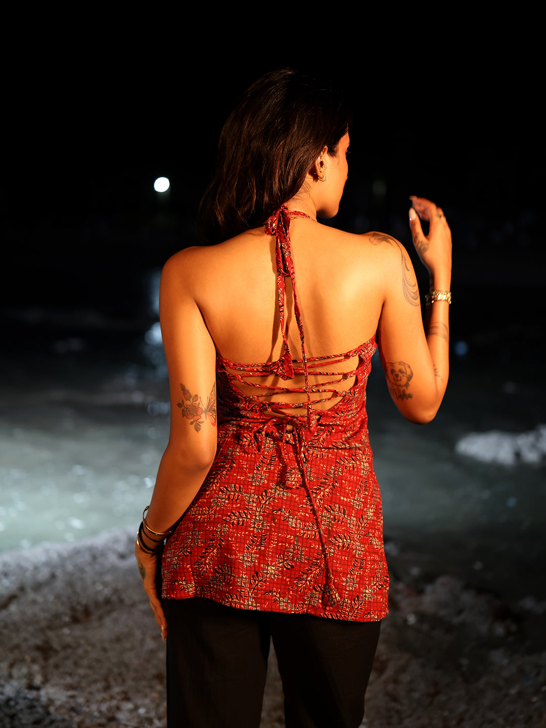 Khawaab Halterneck Corset Kurti NISHORAMA