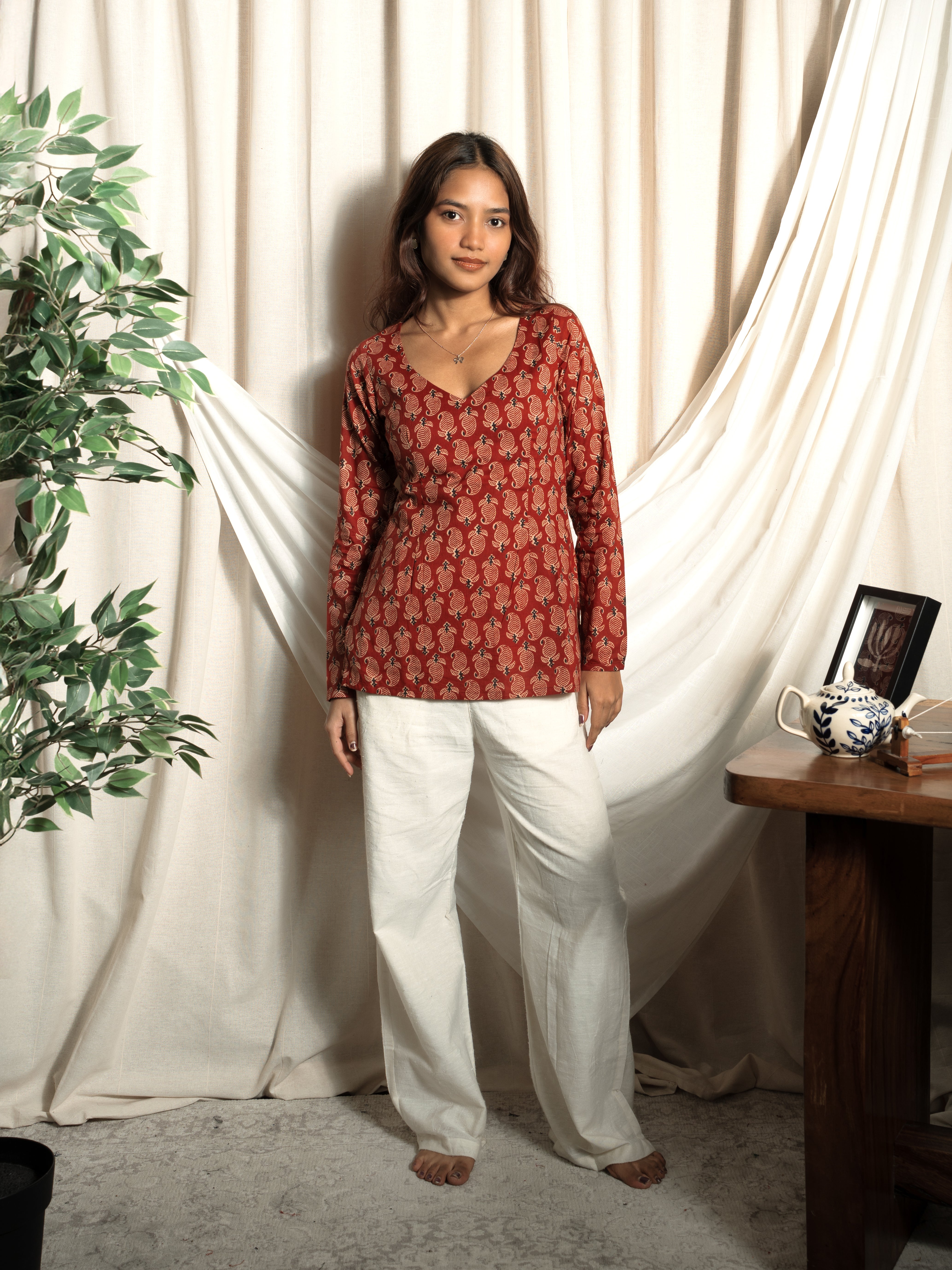 Nasreen Full Sleeve Kurti NISHORAMA