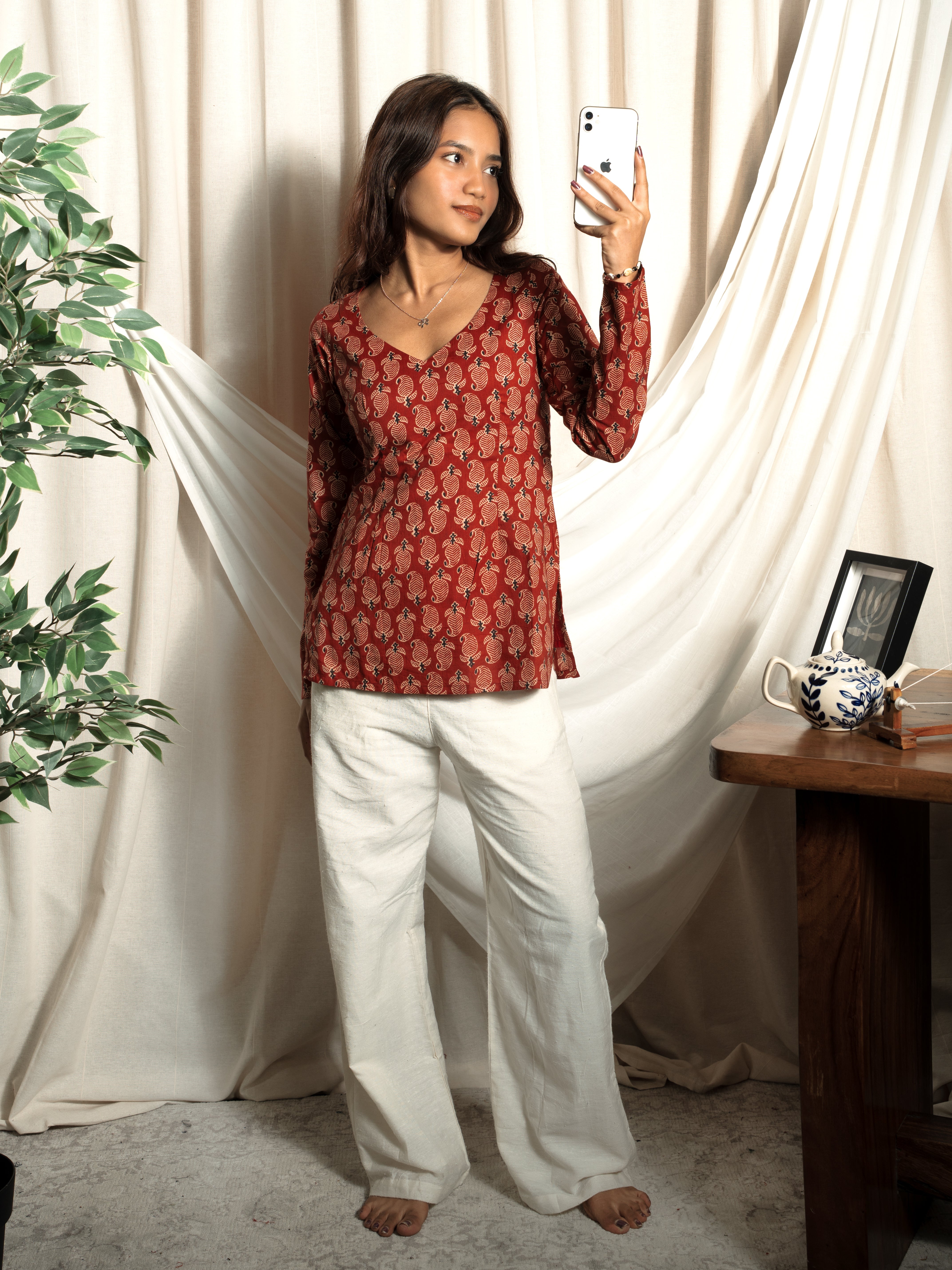 Nasreen Full Sleeve Kurti NISHORAMA