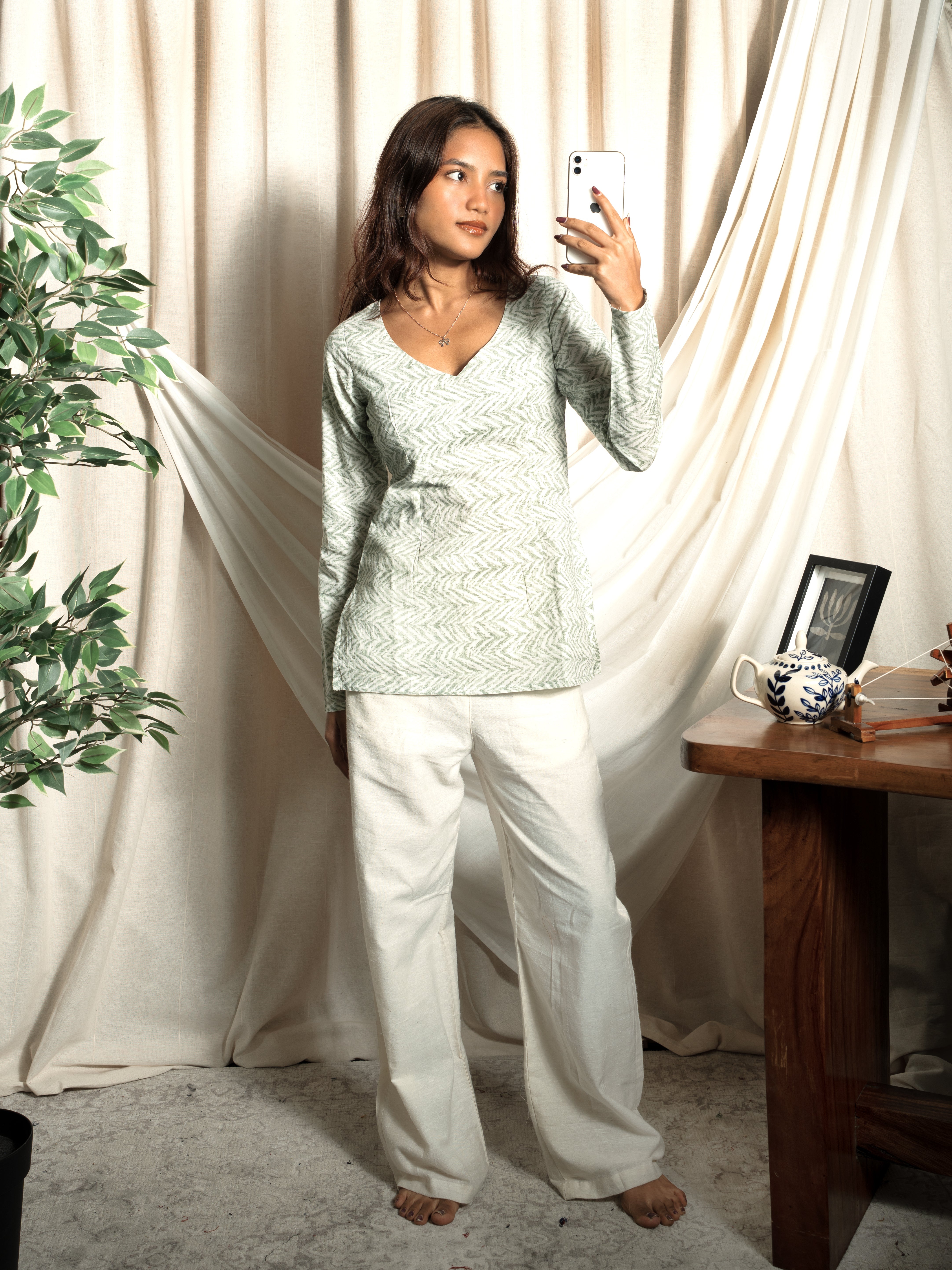 Nayla Full Sleeve Kurti NISHORAMA