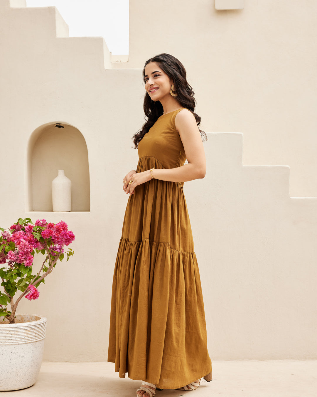 Black Tiered Maxi Dress