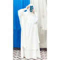 "Elegant White Jilbab Modest & Comfortable Islamic Wear Abaya