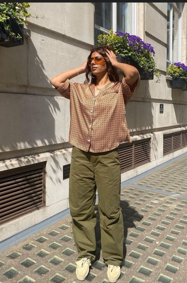 Dominica  Copper  Women's half  Sleeve shirt