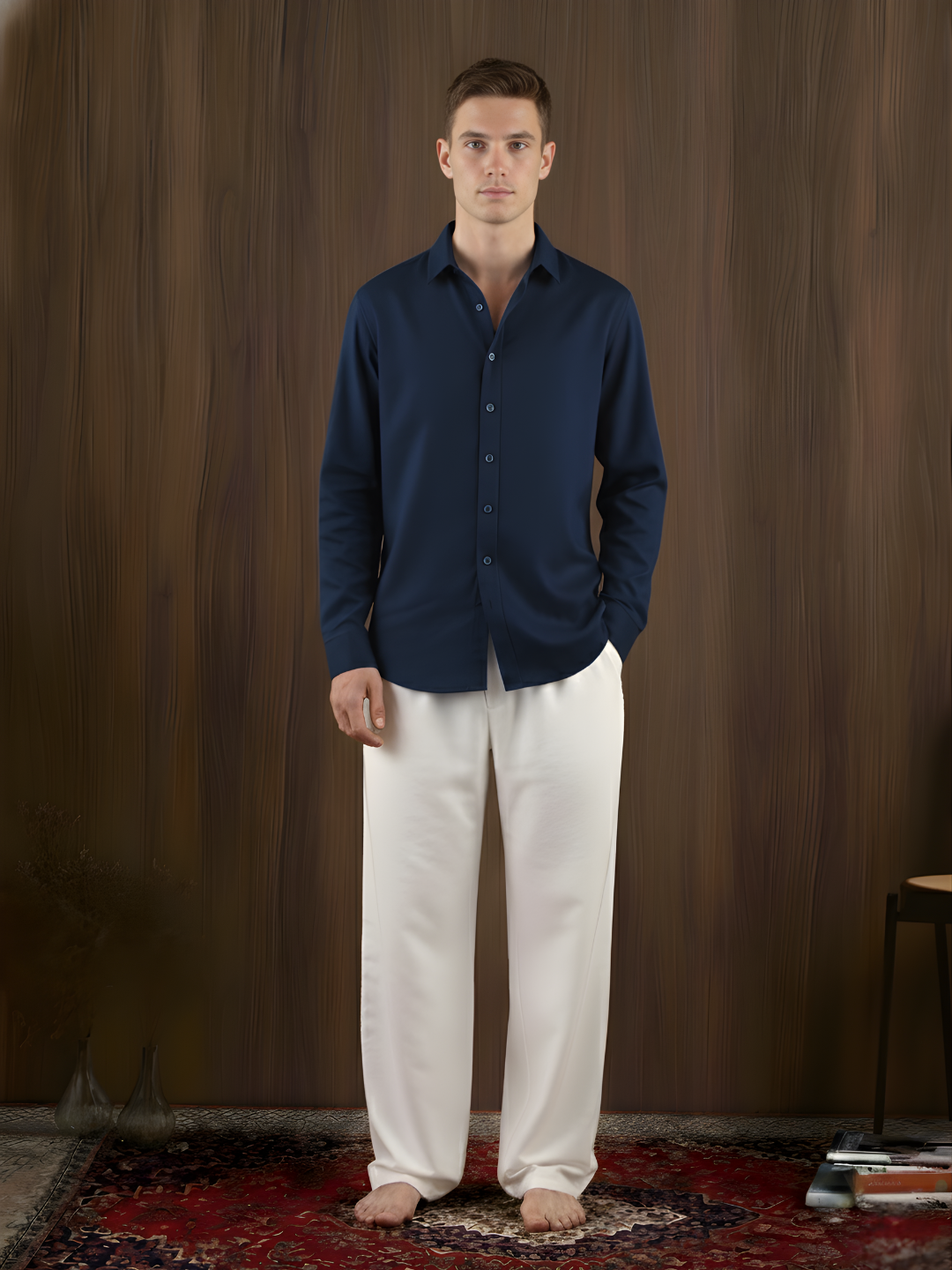 Raghav Linen Fitted Shirt NISHORAMA