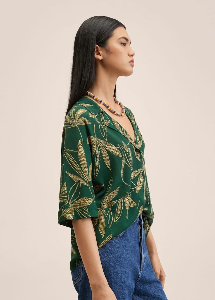 Flowy printed blouse - Women