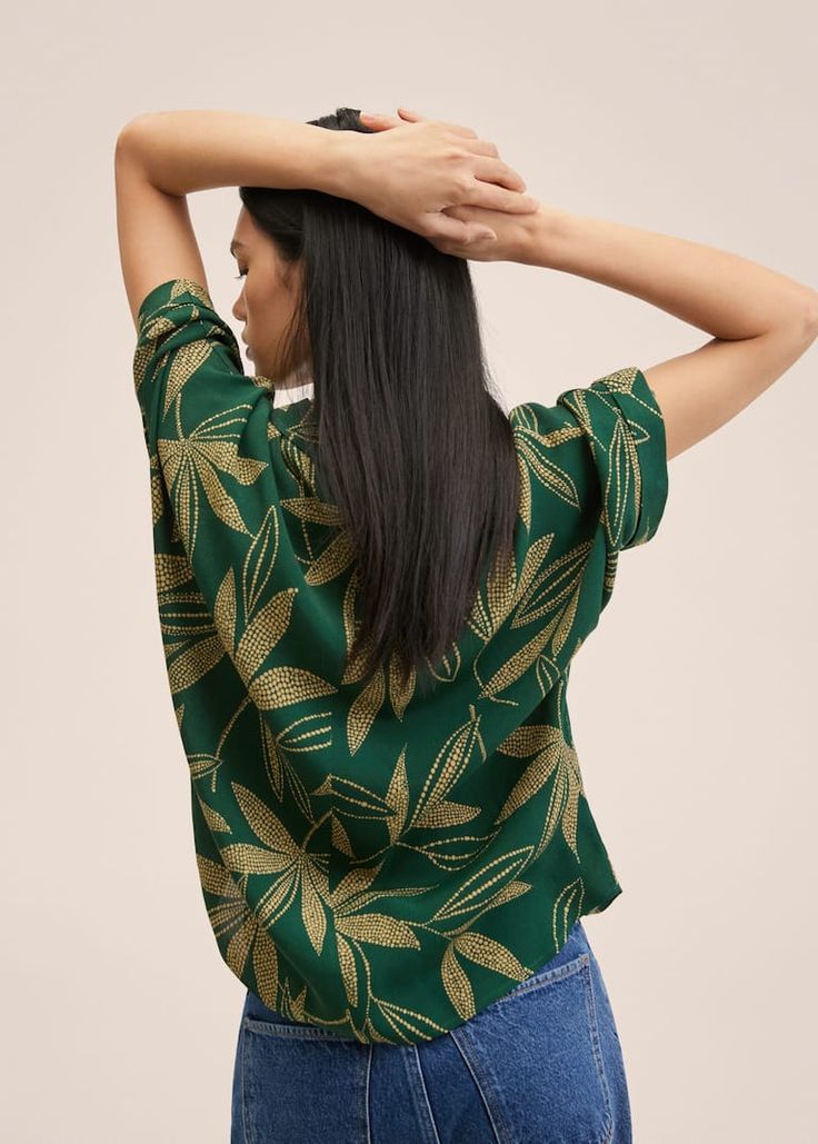 Flowy printed blouse - Women