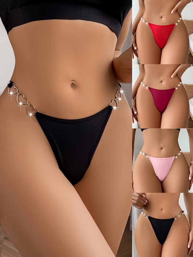 Pack-3 Seamless Ring Linked Thongs